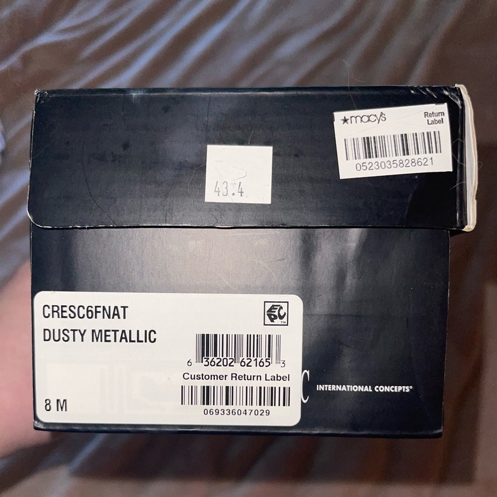 INC Dusty Metallic Crescents D’Orsay Flats - Picture 4 of 4